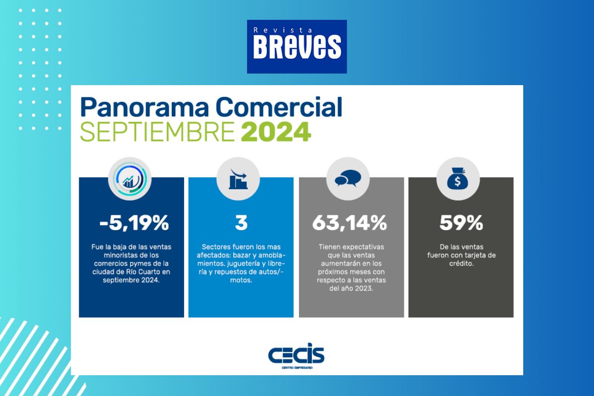 Caída del 5,19% en ventas minoristas de Río Cuarto: ¿qué sectores lideran la baja? - imagen 3